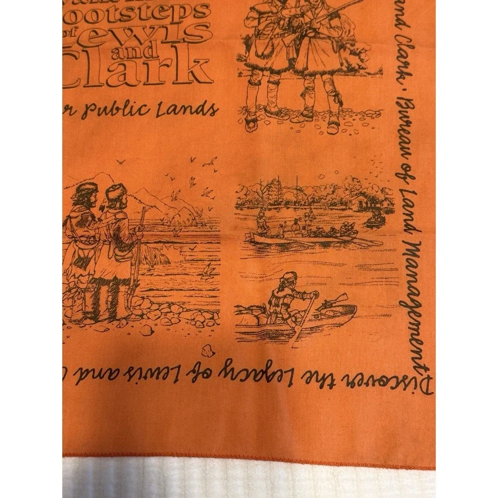 Lewis and Clark Trail Bandana Scarf Neckerchief Bureau of Land Management BLM